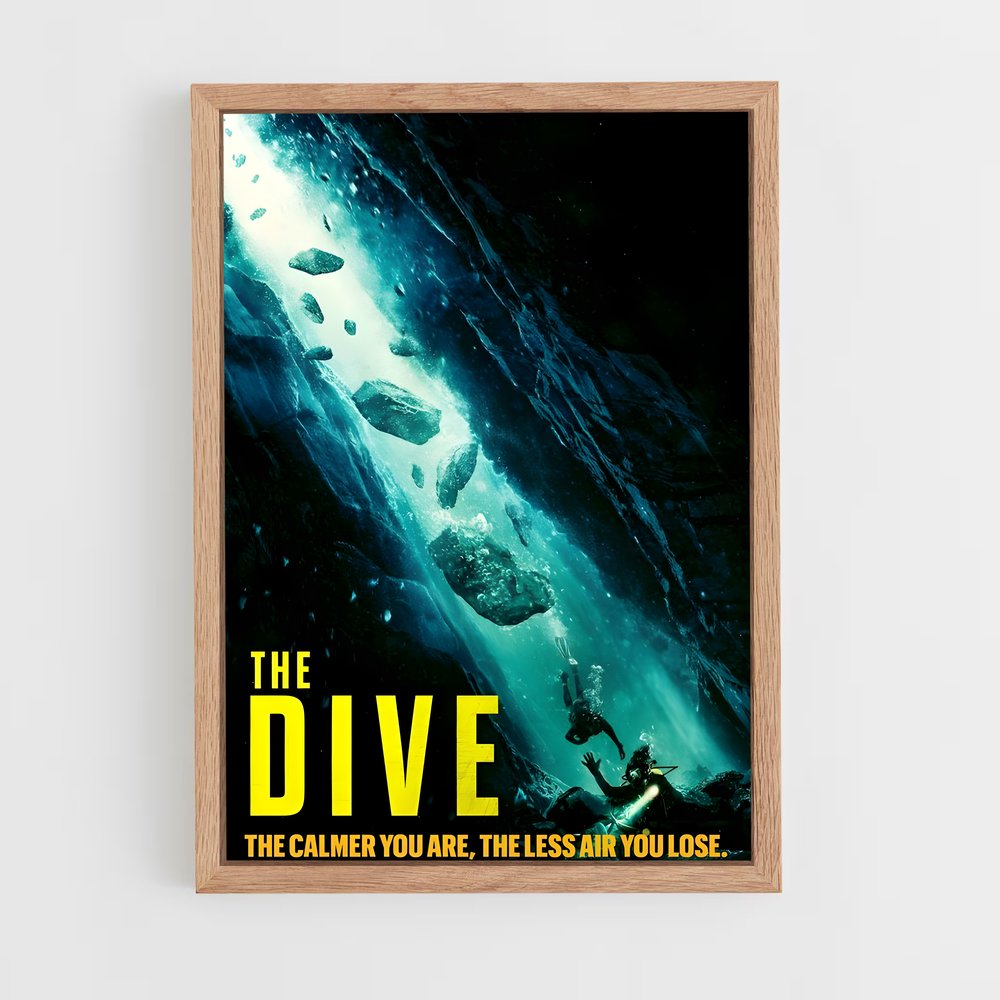 Poster Dive Deep – affiche Plongeon depuis une plateforme (vue 4)